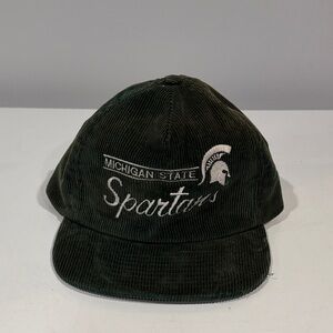 Michigan State Spartans Corduroy Baseball Cap - Green